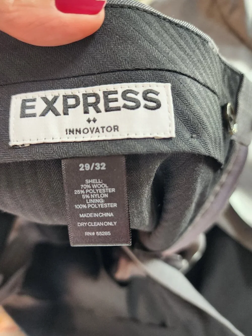 Express Gray Innovater Mens Suit
